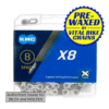 KMC X8 Gr/Slv chain
