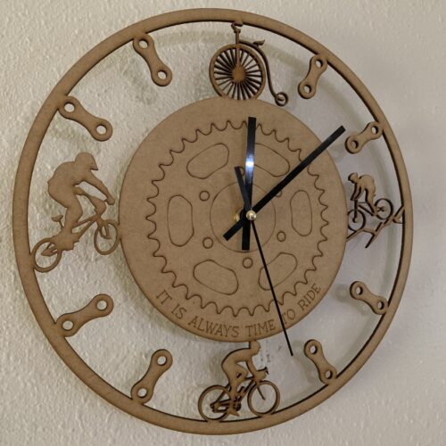 wall clock bicycle
