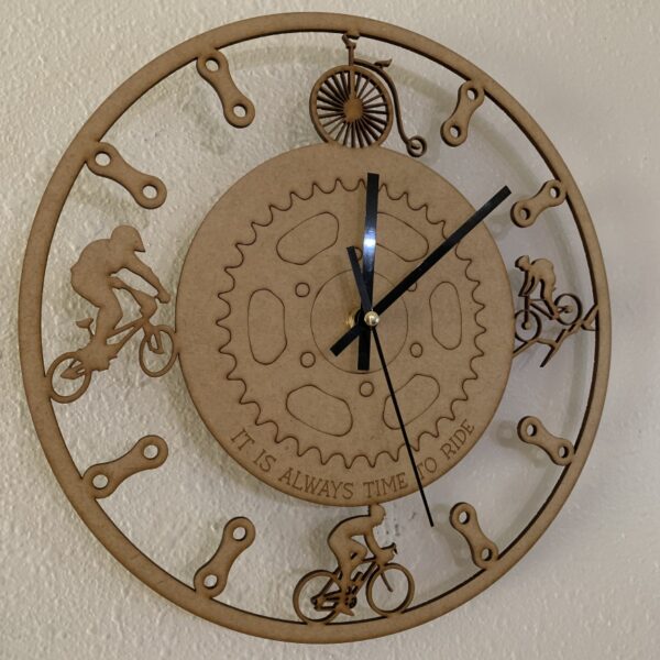 wall clock bicycle