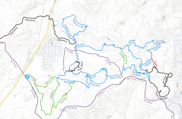 Screenshot 2026-08-21 120434 Wood Cutout Show Low Az Trail Map - Custom Made